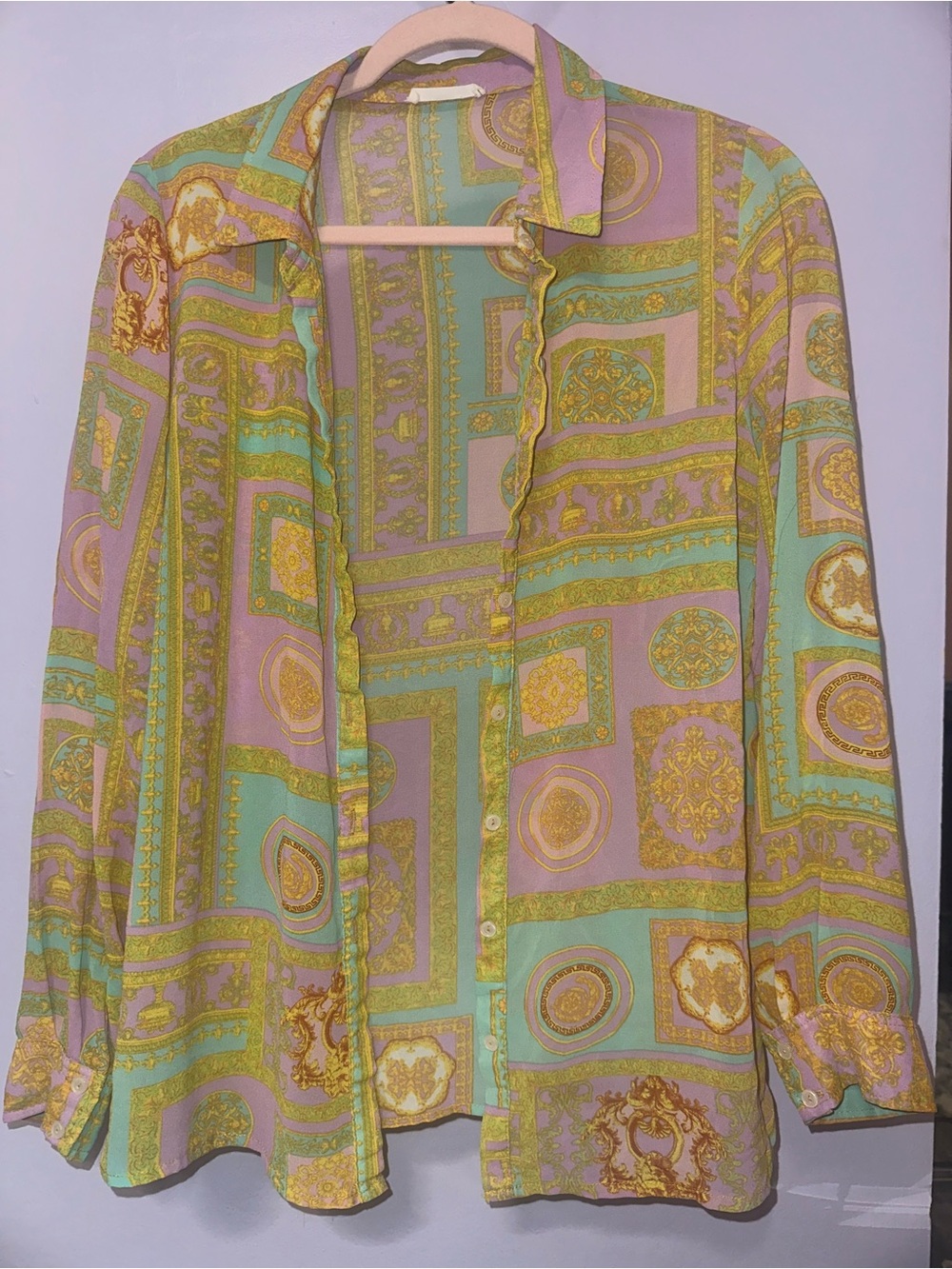 Pastels button up